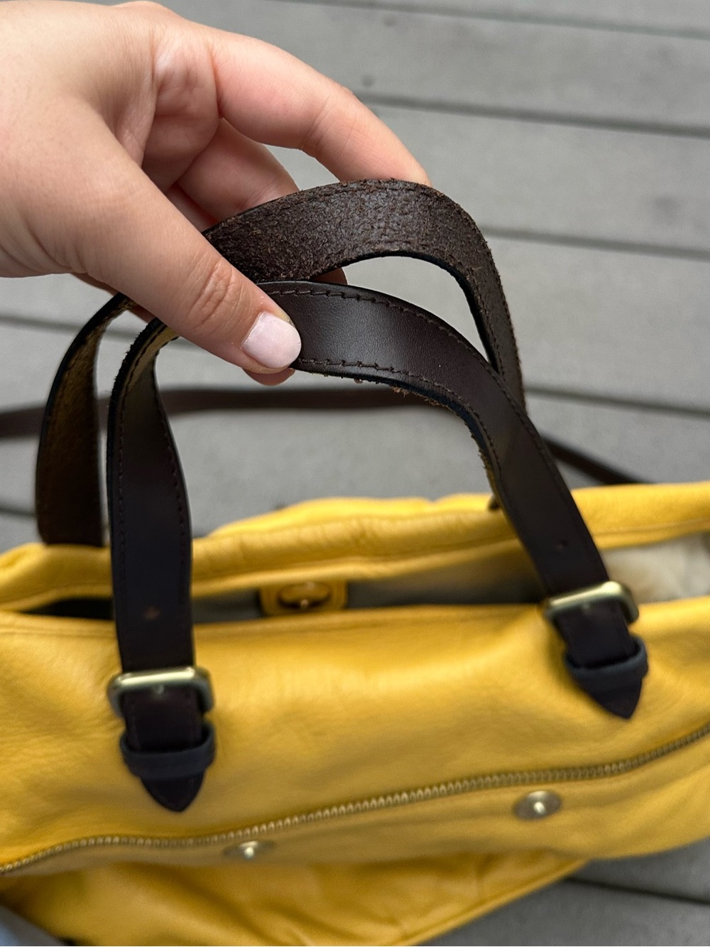 Vintage Mulberry Mitzy Messenger Yellow Shoulder Bag - Picture 7 of 10